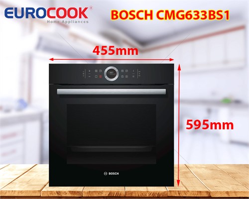 Review đánh giá Lò nướng kèm vi sóng Bosch CMG633BS1 